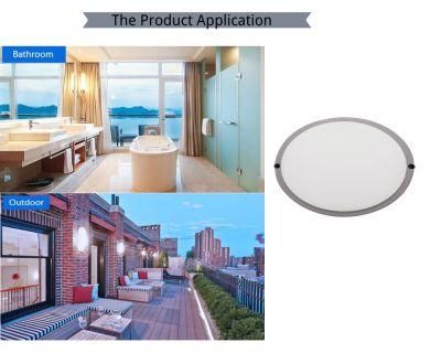 LED Round Grey Moisture-Proof Lamps Round-Greyfor Balcony Bathroom Lighting with Certificates of CE, EMC, LVD, RoHS 20W
