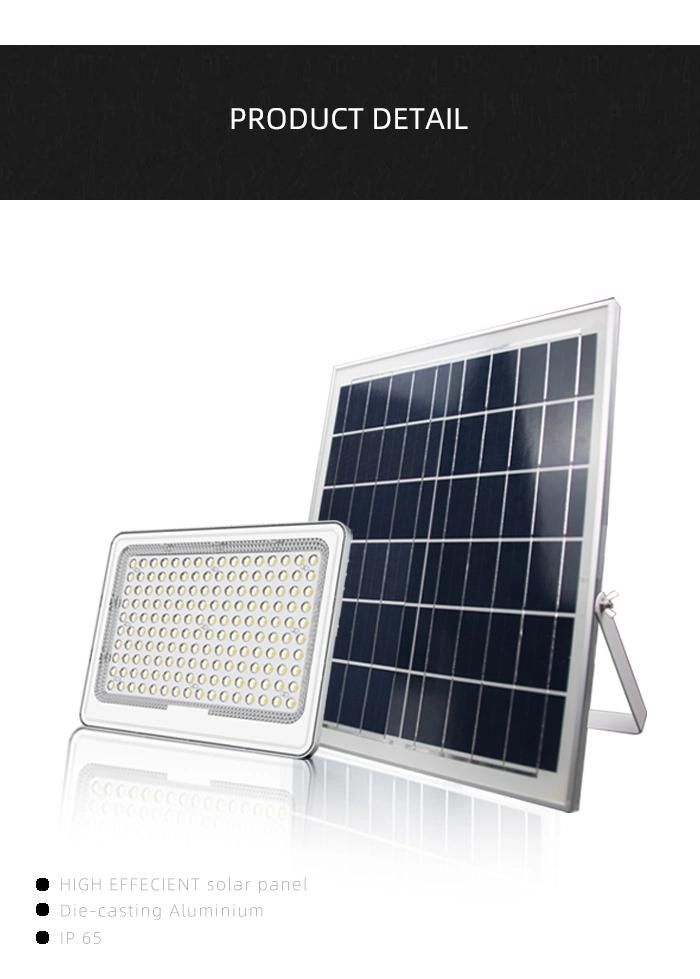 2022 New Design High Power 100W Remote Smart Control Solar LED Flood Light