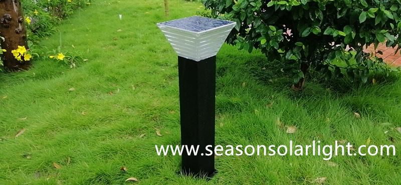 Bright LED Lighting Solar Lamp 8W Outdoor Solar Garden Lamp with Warm + White LED Light