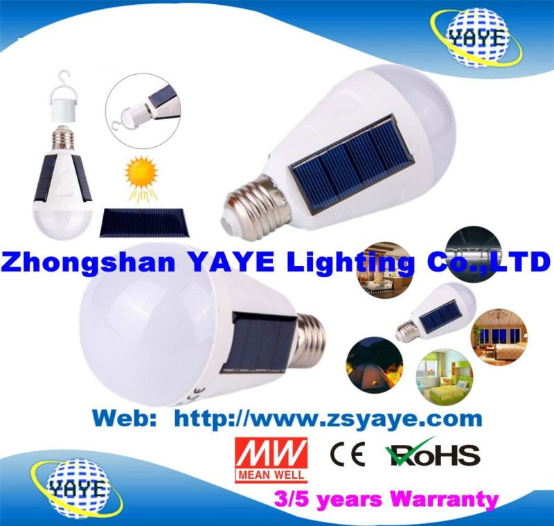Yaye 18 Top Best Sell High Quliaty E27 Solar Smart 7W/12W LED Bulb Light with 2 Years Warranty