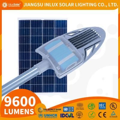 Inlux Solar-Falcon All-in-Two Solar Street Light 20W-60W/3m-8m with LiFePO4 Lithium Battery Built Inside