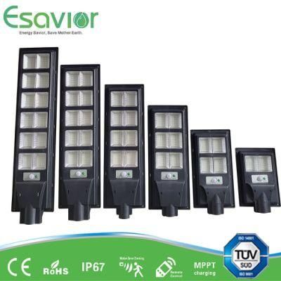 180W All-in-One Integrated Solar Street Light for Main Road Highway and Outdoor Lighting with Motion Sensor