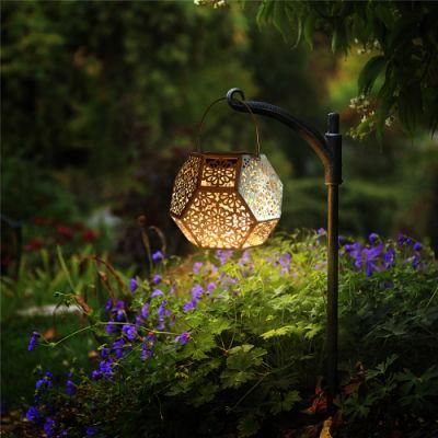 Outdoor Garden Courtyard Patio Hanging Solar Lamps for Christmas Holiday Landscape