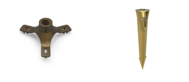LED Garden Fixture Brass Material Integrated Fixture