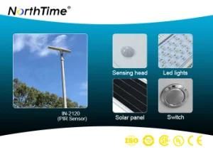 120W High-Power LED Solar Outdoor Light with Phone APP Control