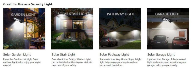 Popular Durable Newest Design Outdoor IP66 Waterproof Motion Sensor Dusk to Dawn Solar Street Lights