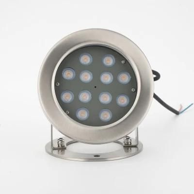 12W Underwater Lamp IP68 Stainless Steel LED Pool Light