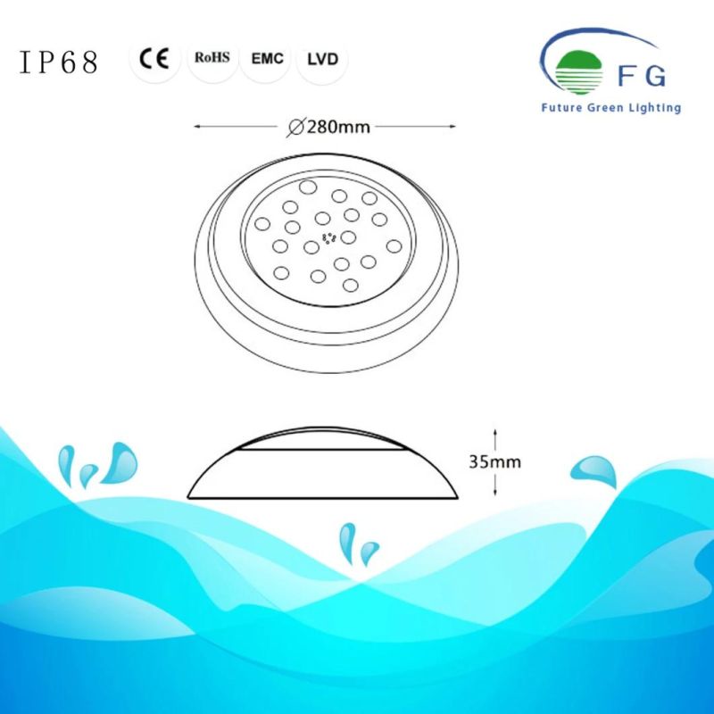 High Quality 316ss RGB Underwater Outdoor LED Swimming Pool Lighting