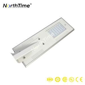LED Light Monocrystalline Silicon 25W Solar Street Lamp for Garden/Path