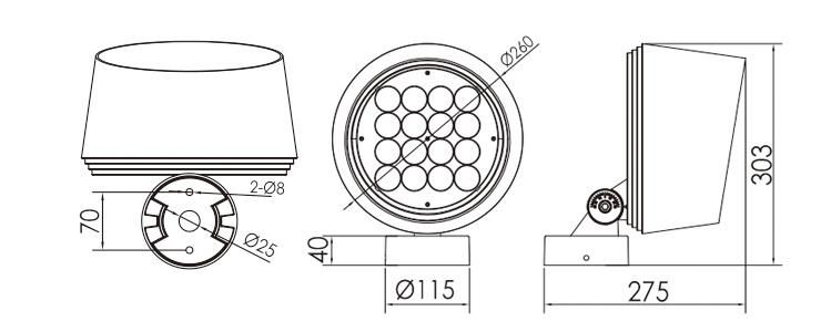 LED Flood Light/Spot Light IP66 40W-75W