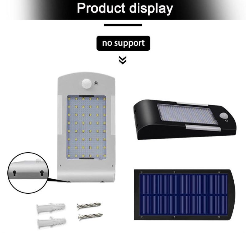 Simva 54 LED Wireless Solar Lamp with Three Modes Outdoor Waterproof Solar Light Security Lighting for House Wall Street Yard Garden