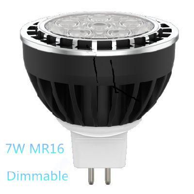 Promotion Sumsung Chip 2700-6000K 15/30/45/60 Beam Angle 7W MR16 LED Spotlight with 3years Warranty