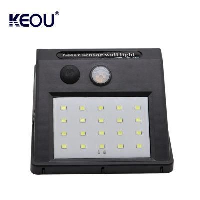 Low Price IP65 Emergency Fixtures Smart Sensor Lamp 2W Garden Outdoor Surface Mounted Solar LED Wall Light with Battery