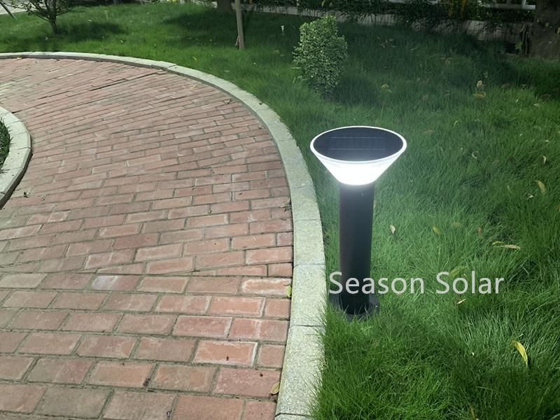 High Lumen 5W Solar Power LED Lamp Outdoor Lighting Solar Garden Lamp with Warm+ White LED Light
