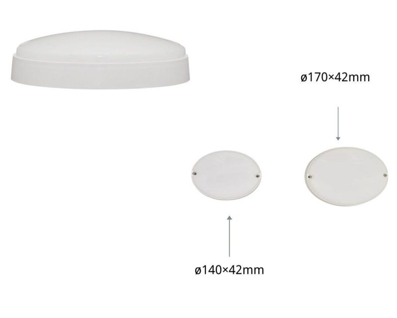 Energy Saving Lamp IP65 Moisture-Proof Lamps LED White Round 12W Light with CE RoHS Certificate