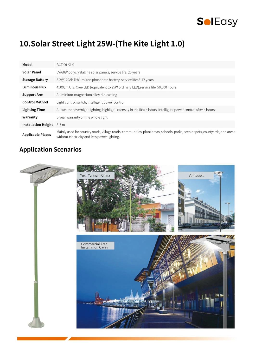 Solar Light in Solar Cell 25W LED Light with Solar Power Panel for Solar Garden Light & Solar Street Light