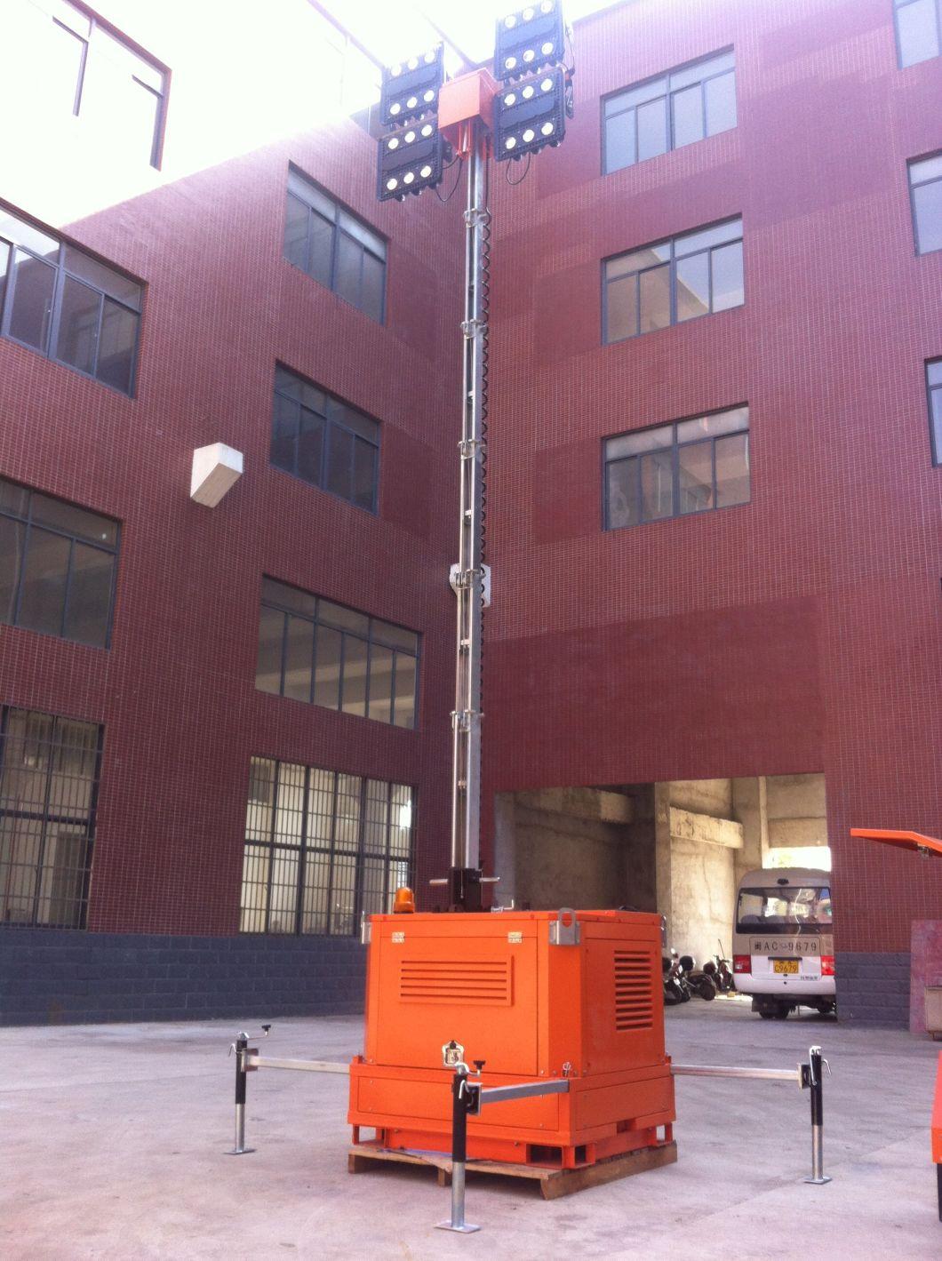 Emergency Mobile Diesel Generator Lighting Tower