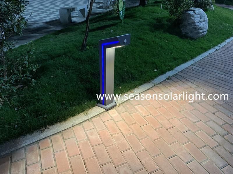 High Lumem Portable Outdoor LED Lighting Fixture Solar Garden Light with Blue LED Strip Lighting