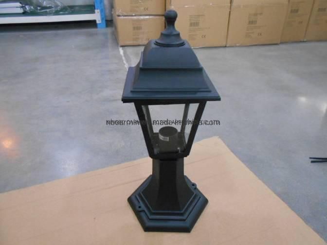 Painted Brass Outdoor 6 Sided Post Lantern Light E27 Waterproof