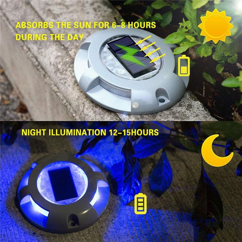 Waterproof Solar Underground Lights Solar Boat Deck Lights for Sidewalk