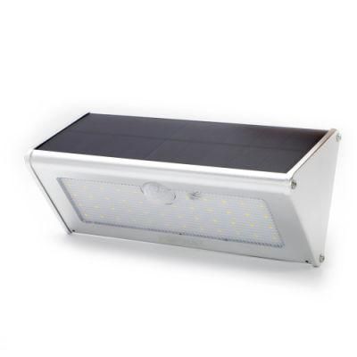 Outdoor Courtyard Garden Aluminum Staircase Landscape LED Solar Wall Light with PIR Sensor