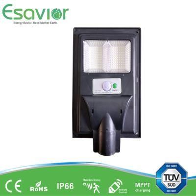 Esavior Solar Powered 30W All in One LED Outdoor Solar Street/Road/Garden Light with Panel and Lithium Battery