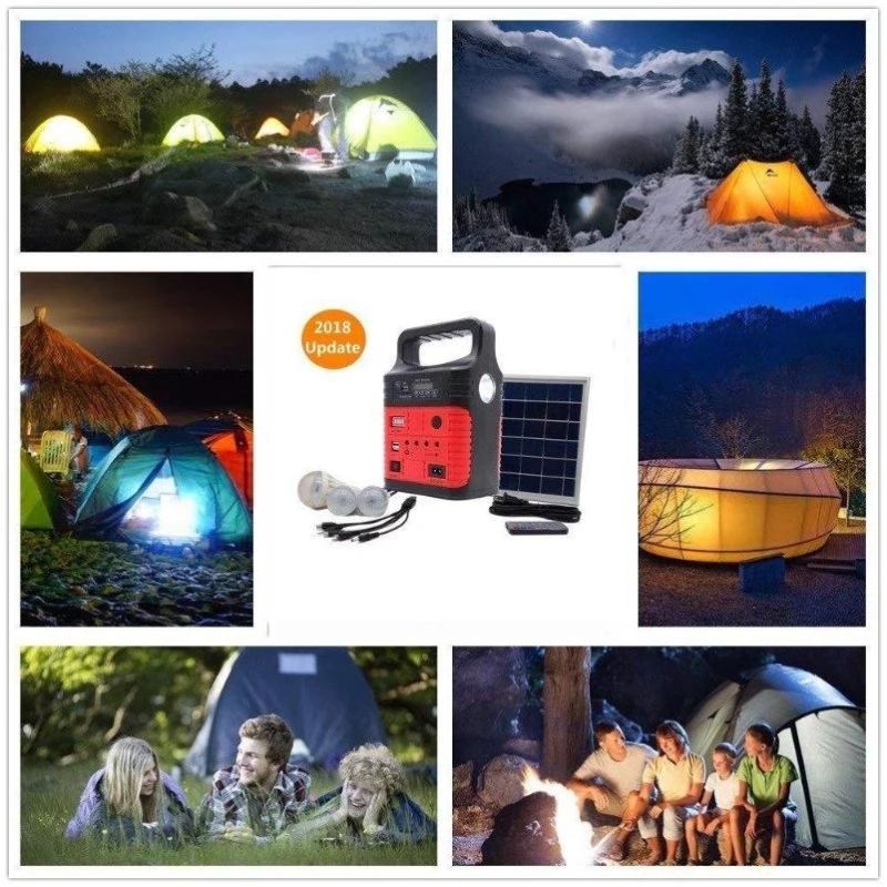 Household Appliance Solar Generator Solar Power System with 3W Solar Light *FM Radio Solar Light