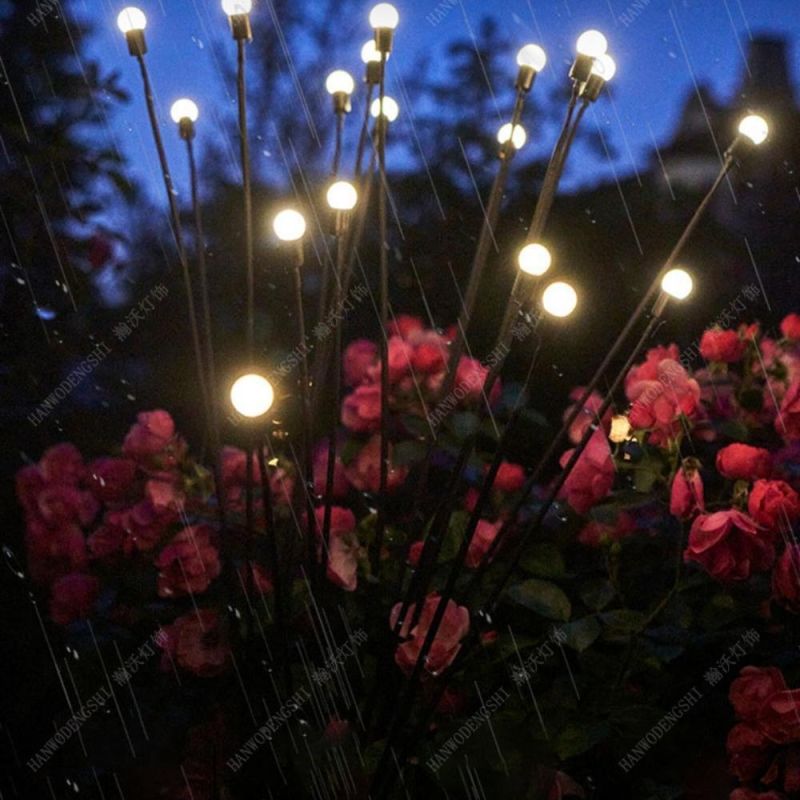 Solar Garden Lights, Starburst Swaying Light Swaying When Wind Blows Wyz19764