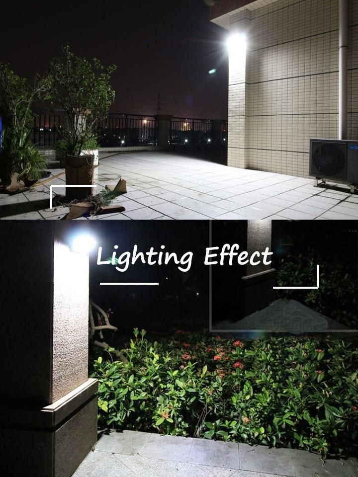 Aluminum 4 Model Motion Sensor Solar Wall Light for Yard