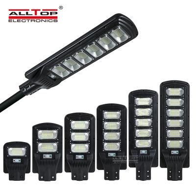 Alltop Outdoor ABS Waterproof IP65 50 100 150 200 250 300 Watt Garden All in One Solar LED Street Light