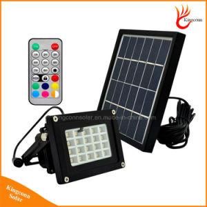 RGB Colorful LED Solar Flood Light for Garden Lawn Landscape