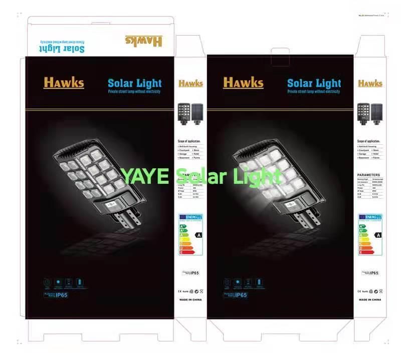 Yaye Manufacturer1000W/800W/600W/500W/400W/300W/200W/150W/120W/100W/Solar LED Road Wall Garden Street Light with Radar Sensor/Remote Controller/1000PCS Stock