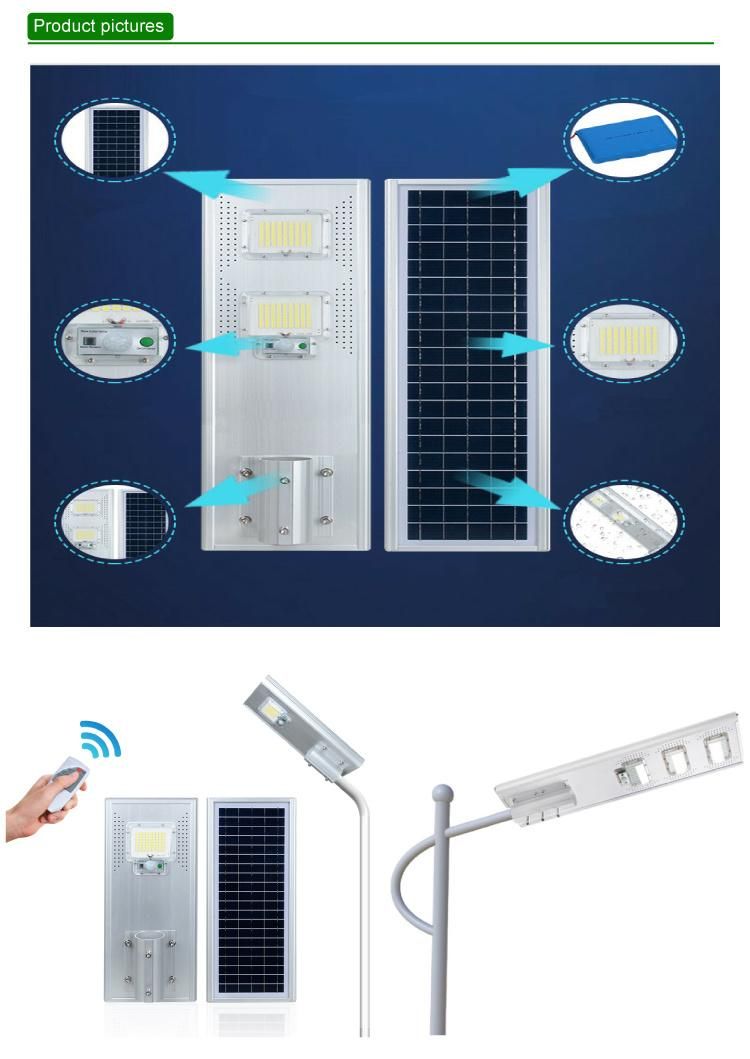 Newest U Series 250W IP65 Integrated All in One Solar LED Street Light