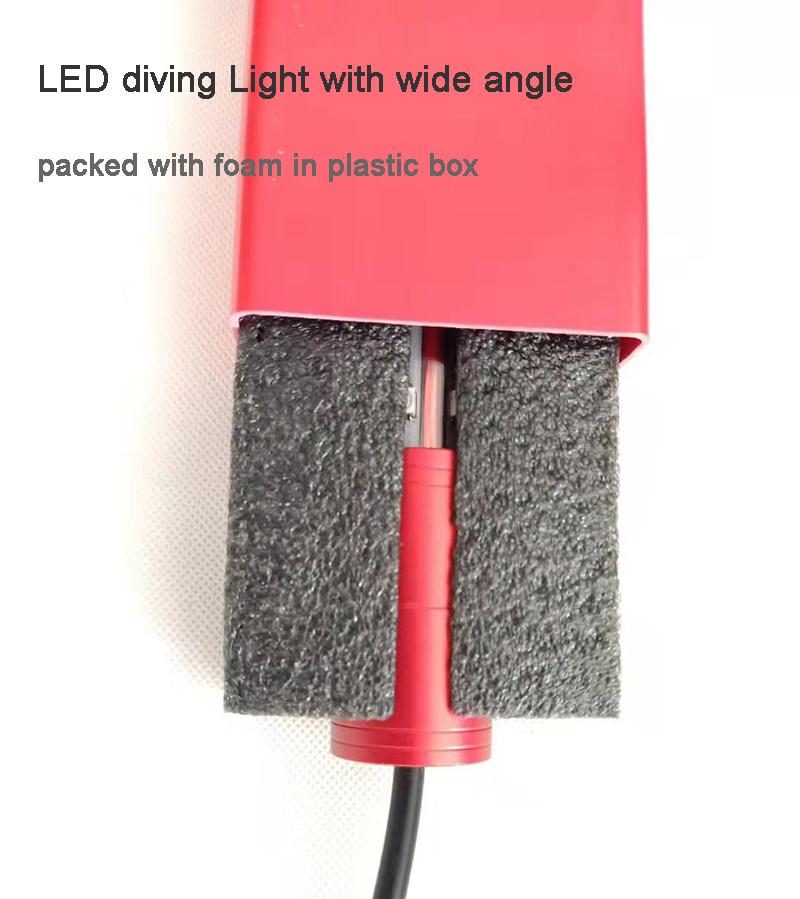LED Aquarium Light Under Water Submersible Crystal Glass White+Red+Blue Light
