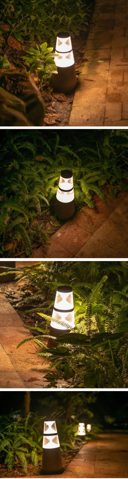 Pot Shape Ncgs-13 Garden Light LED Western Style Outdoor Lamp Bollard with 2 Lights