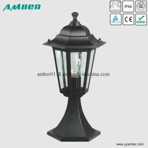 Clear Glass Six Panel Garden Light with Ce
