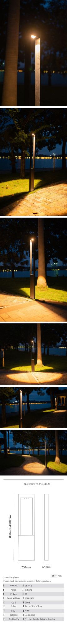 3000K Outdoor Garden Lighting LED Floor Lamp Garden Pole Light