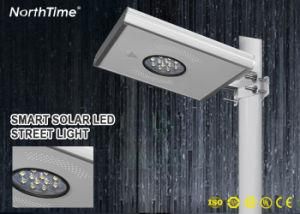 Intelligent Energy Saving Integrated LED Solar Streetlight Build-in Lithium Battery 12W for Project