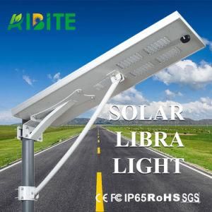 All-in-One Outdoor Smart Solar LED Street Garden Light with Adjustable Solar Lamp