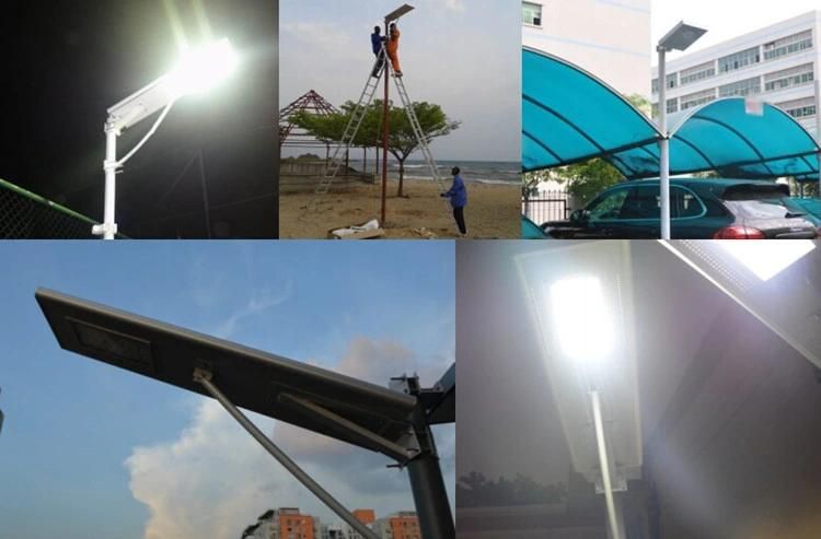 20W LED Street Light with Integrated Solar Panel System