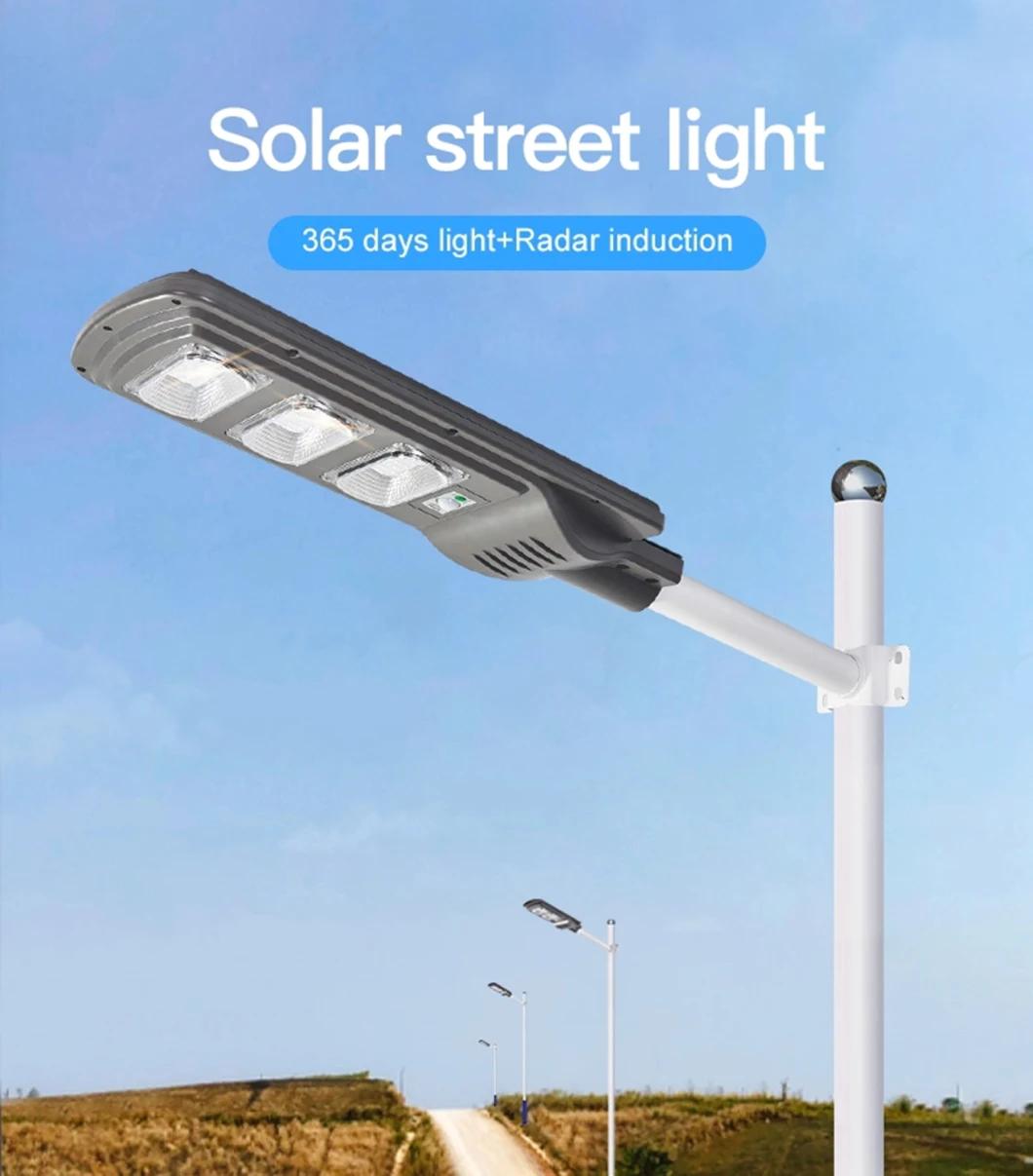 Lithium Battery Luminaire 30 Watt/60 Watt/90 Watt All in One Solar Powered LED Street Light