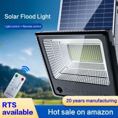 Xh Wholesale High Quality IP65 Solar Powered Remote Slim Outdoor Floodlight 50W 100W 200W 300W 400W 500W LED Solar Flood Light