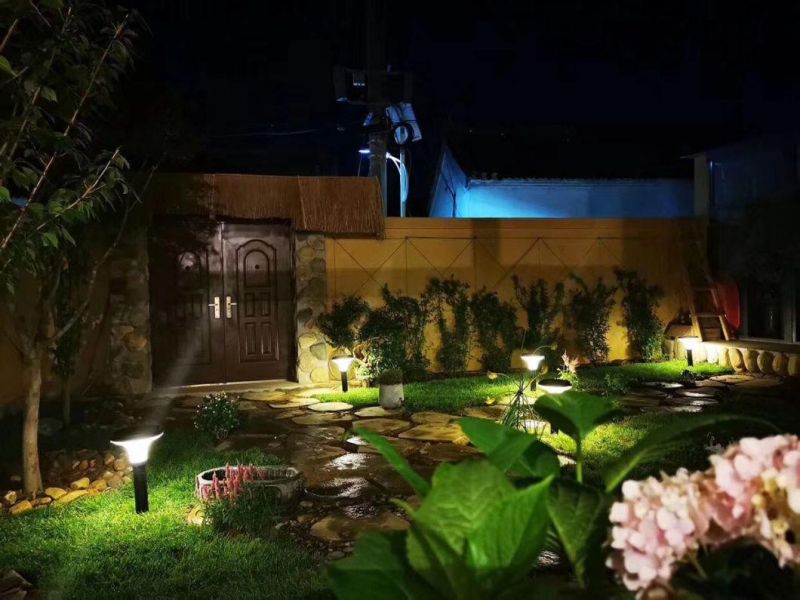 LED Solar Powered Landscape Lamp Night Garden Light
