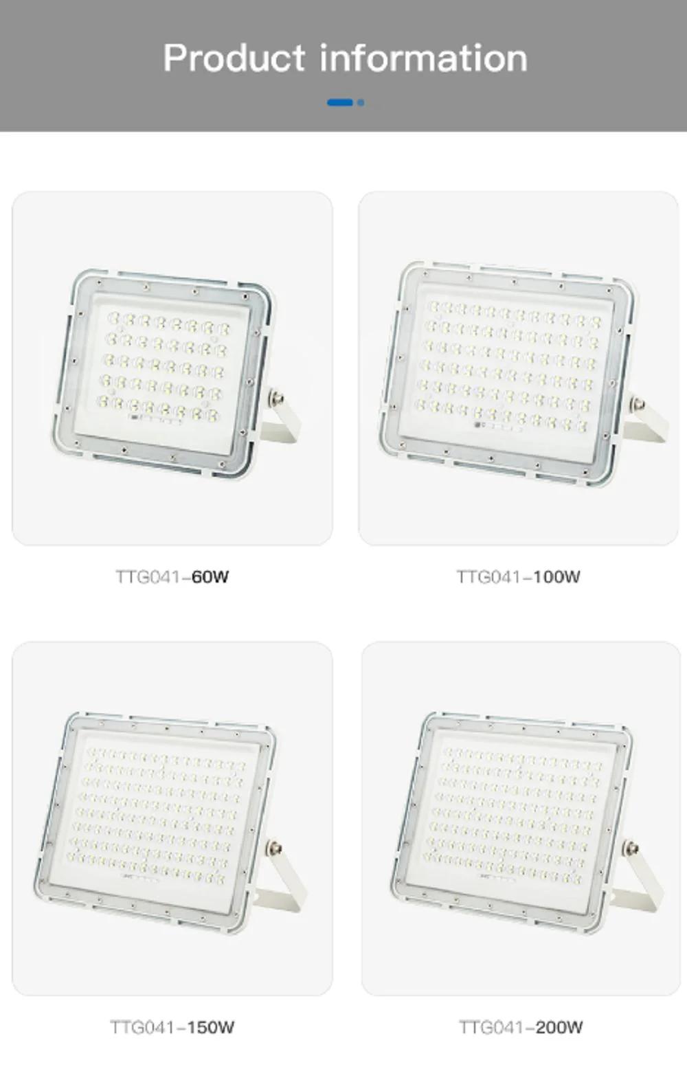 High Power Quality LED Floodlight Solar Energy Saving Outdoor Lamp Remote Control Light
