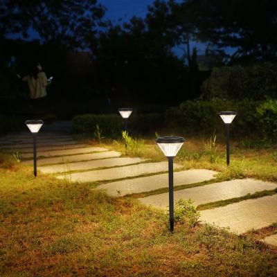 Waterproof IP65 Flower Lawn Flood Bollard Lamp Bright White Outdoor Decoration Lights LED Solar Garden Light