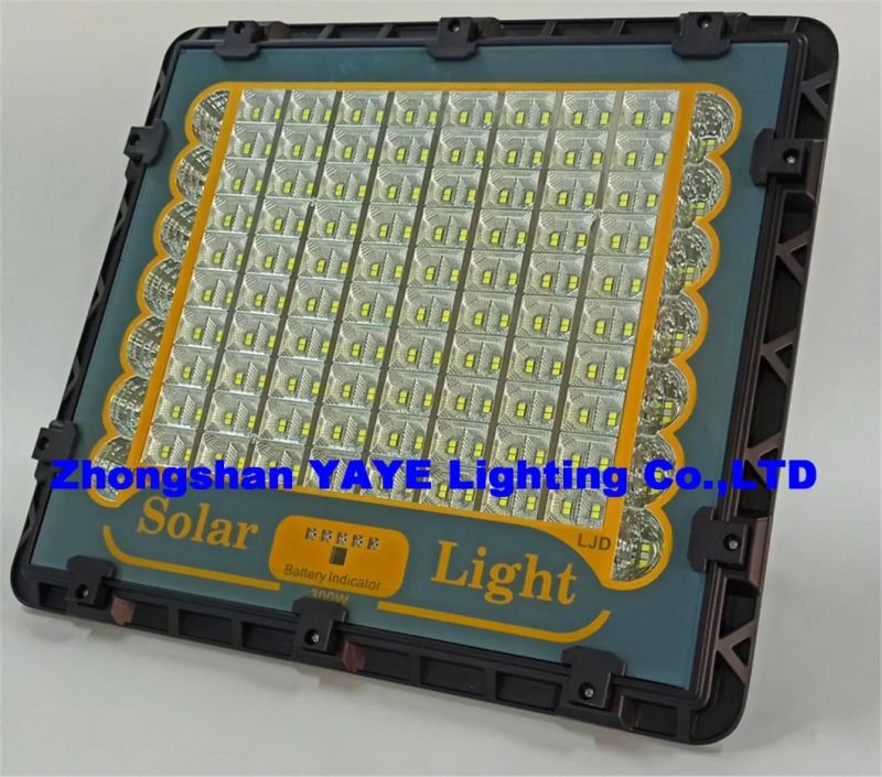 Yaye 2021 Hot Sell Outdoor 100W Solar LED Flood Garden Light with Watt Ranges: 50W-400W