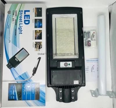 All in One Solar LED Street Light with Remote Control Sensor Control and Timing