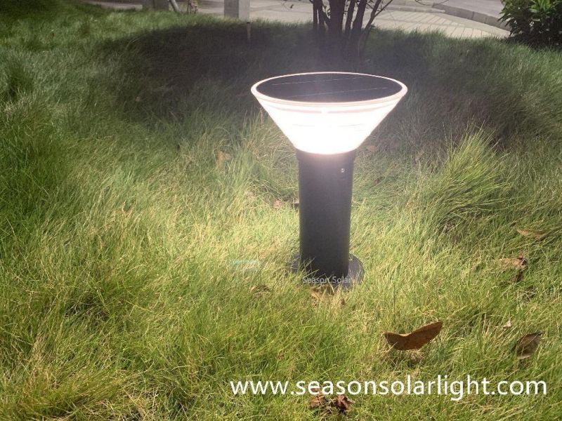 Height Customized Bright LED Lamp Outdoor 5W Solar Pillar Lamp with Warm White LED Light