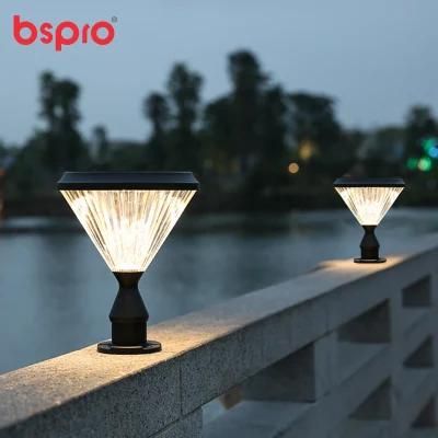 Bspro Professional IP65 Smart New Type High Power Outdoor Waterproof Garden All in One Wall Lamp Light