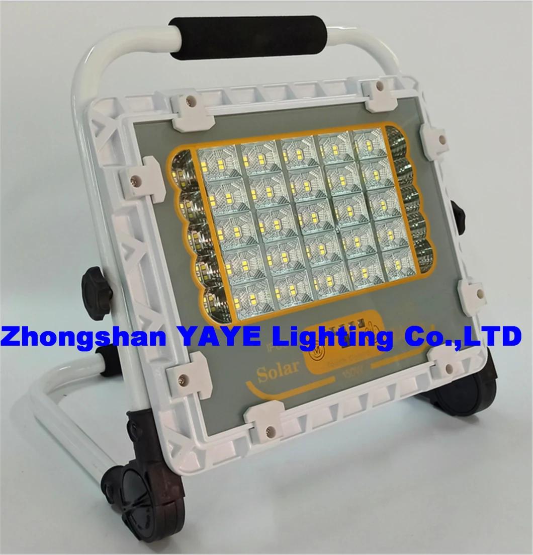 Yaye 2021 Hot Sell Outdoor 100W Solar LED Flood Garden Light with Watt Ranges: 50W-400W
